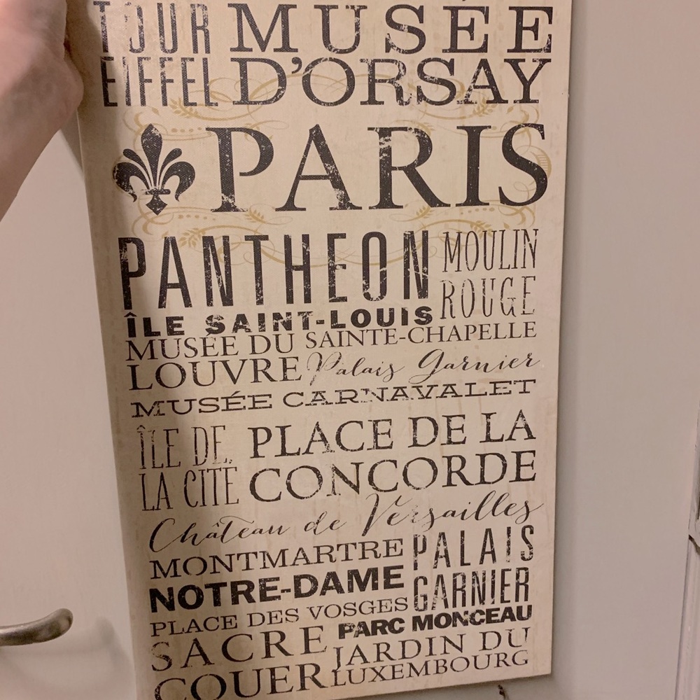 Paris Wall Canvas Decor